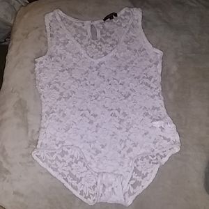 Floral mesh bodysuit